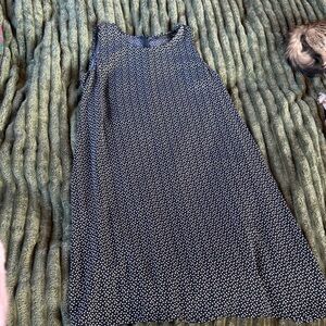 Halogen navy and White Polka Dot Mini Dress